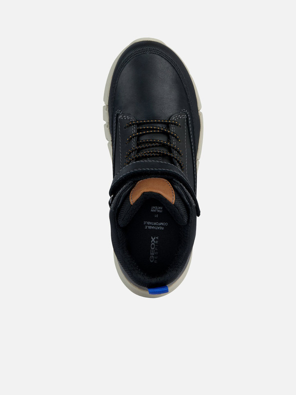 Geox Μαύρες αγορίστικες μπότες αστραγάλου Geox Flexyper