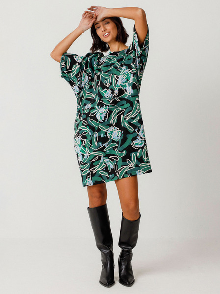 SKFK Γυναικείο πράσινο Floral φόρεμα SKFK Vestido Geaxi Γυναικείο πράσινο Floral φόρεμα SKFK Vestido Geaxi