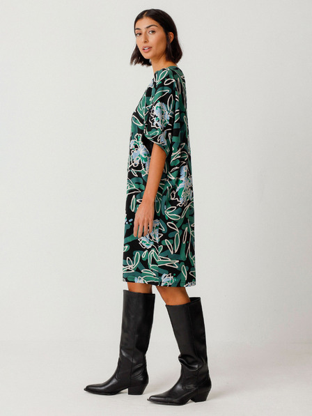 SKFK Γυναικείο πράσινο Floral φόρεμα SKFK Vestido Geaxi Γυναικείο πράσινο Floral φόρεμα SKFK Vestido Geaxi