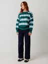 SKFK SKFK Suéter Larhun μπλε-πράσινη καρό γυναικεία ζακέτα