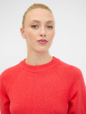 Orsay Κόκκινο γυναικείο κοντομάνικο πουλόβερ ORSAY