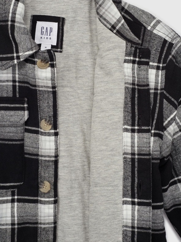 GAP Παιδικό φλανελένιο πουκάμισο-μπουφάν GAP