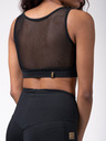 Nebbia Μαύρο γυναικείο αθλητικό cropped top Nebbia