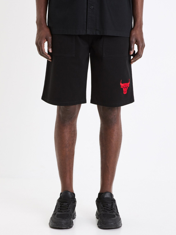 Celio Μαύρο ανδρικό σορτς Celio NBA Chicago Bulls