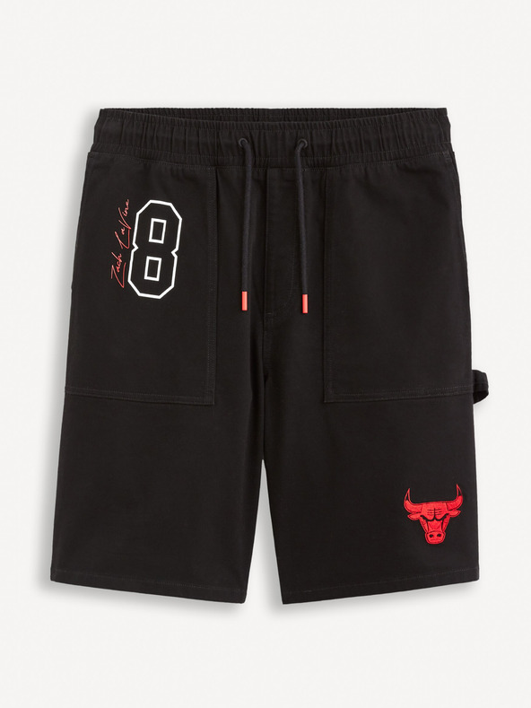 Celio Μαύρο ανδρικό σορτς Celio NBA Chicago Bulls