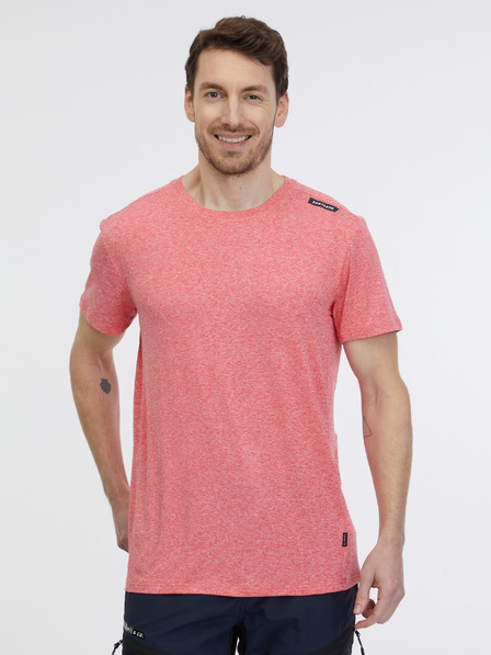 Sam 73 Κοραλλί ανδρικό ριγέ t-shirt SAM 73 Fortunato