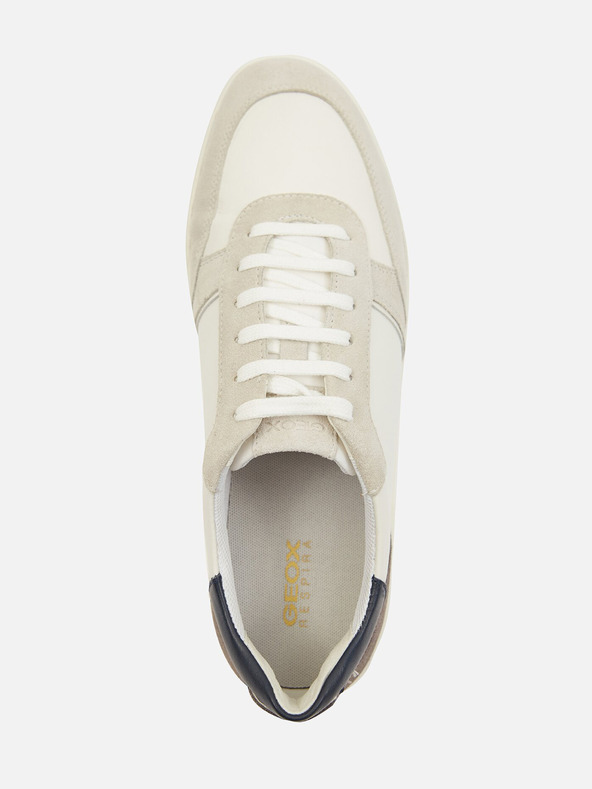 Geox Κρεμ ανδρικά αθλητικά παπούτσια Geox Avola