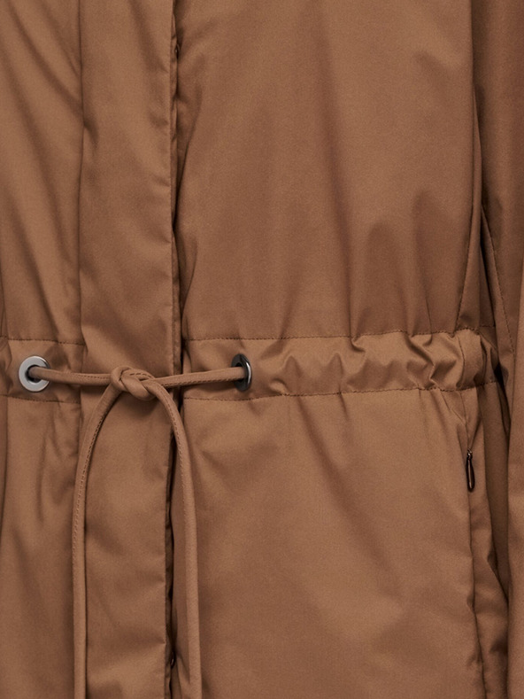 Geox Καφέ γυναικείο παλτό Geox Eleana