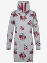 Loap Γυναικείο φόρεμα με λουλούδια LOAP Ebuna ανοιχτό γκρι