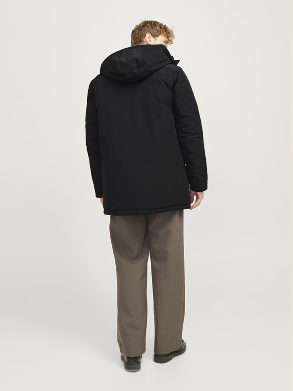 Jack & Jones Μαύρο ανδρικό μπουφάν Jack & Jones Trek