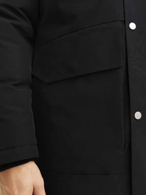 Jack & Jones Μαύρο ανδρικό μπουφάν Jack & Jones Trek