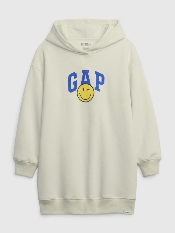 GAP Παιδικό φόρεμα φούτερ Gap × SmileyWorld® GAP
