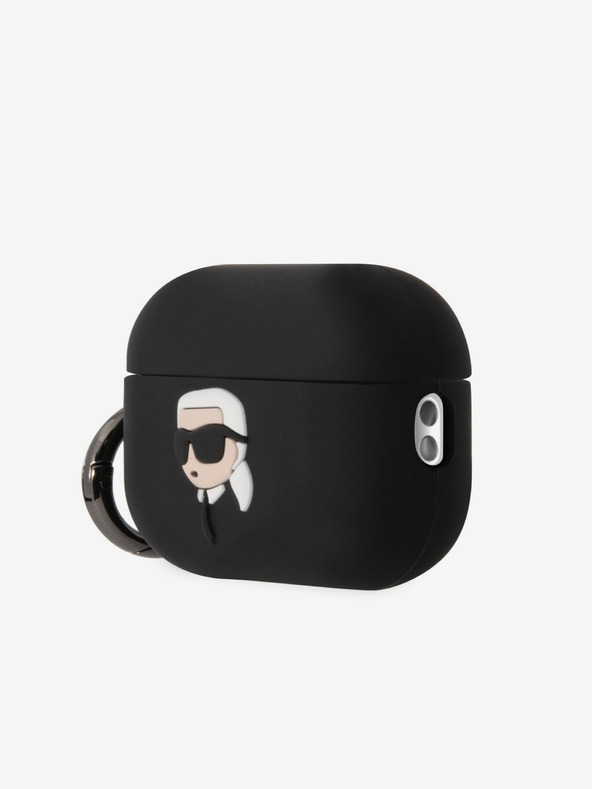Karl Lagerfeld Θήκη σιλικόνης με 3D λογότυπο NFT Karl Head για Airpods Pro 2 Μαύρο Karl Lagerfeld