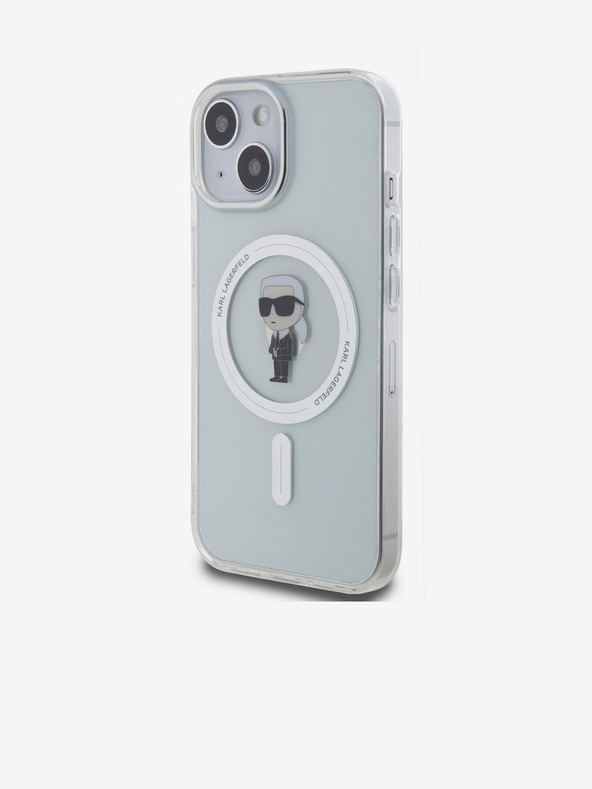 Karl Lagerfeld IML Ikonik MagSafe Back Cover για iPhone 15 Διαφανές Karl Lagerfeld