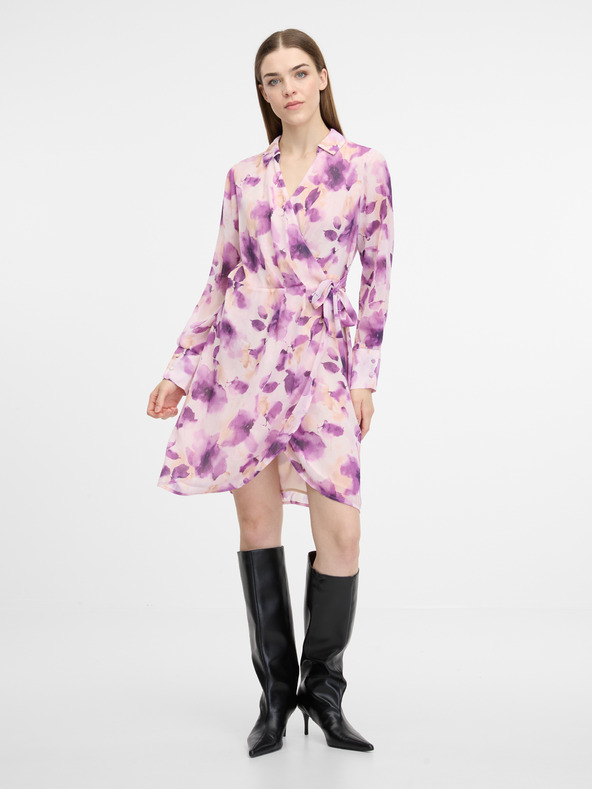 Orsay Ροζ γυναικείο φόρεμα μέχρι το γόνατο ORSAY