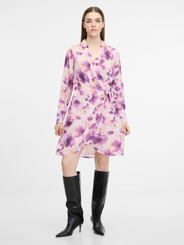 Orsay Ροζ γυναικείο φόρεμα μέχρι το γόνατο ORSAY