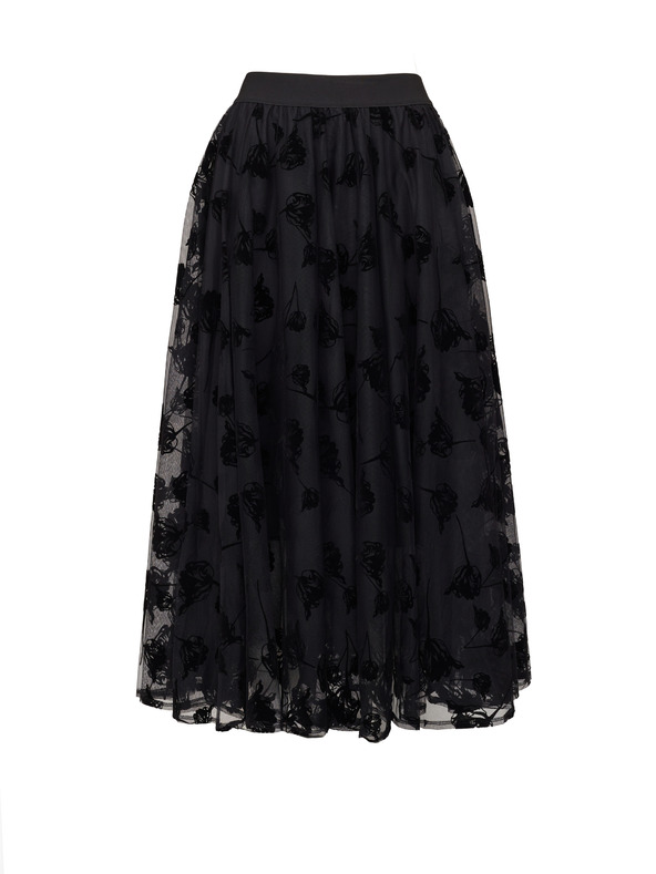 Orsay Μαύρη γυναικεία μίντι φούστα ORSAY