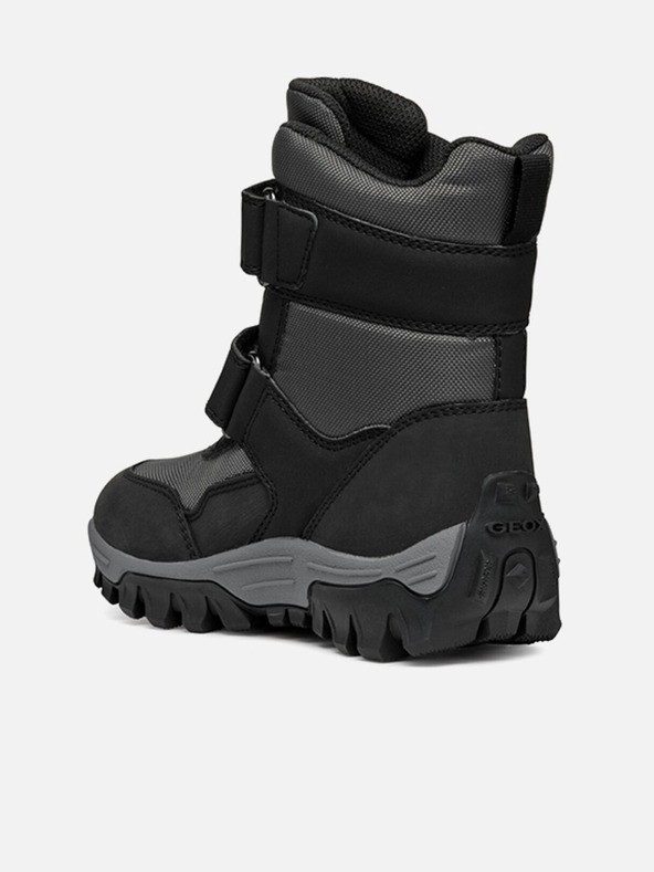 Geox Μαύρες αγορίστικες μπότες αστραγάλου Geox Himalaya B ABX