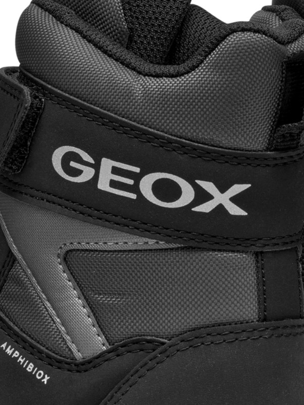 Geox Μαύρες αγορίστικες μπότες αστραγάλου Geox Himalaya B ABX