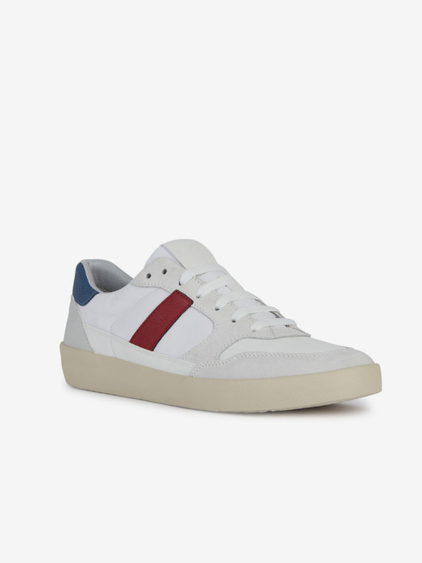 Geox Γκρι και λευκά ανδρικά αθλητικά παπούτσια Geox Affile