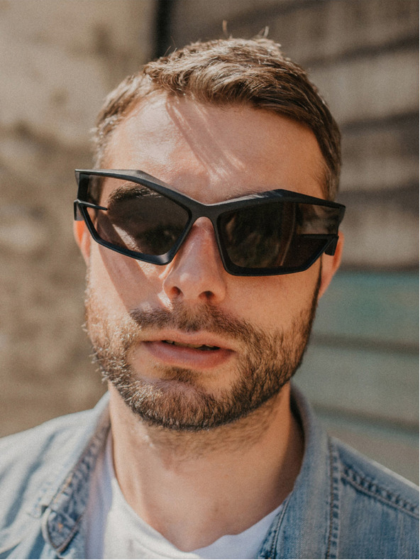 VEYREY VeyRey Unisex φουτουριστικά γυαλιά ηλίου Calictor Μαύρο Universal