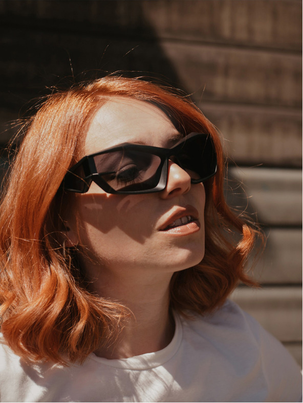 VEYREY VeyRey Unisex φουτουριστικά γυαλιά ηλίου Calictor Μαύρο Universal