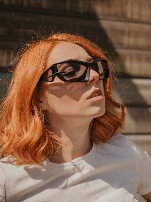 VEYREY VeyRey Unisex φουτουριστικά γυαλιά ηλίου Calictor Μαύρο Universal