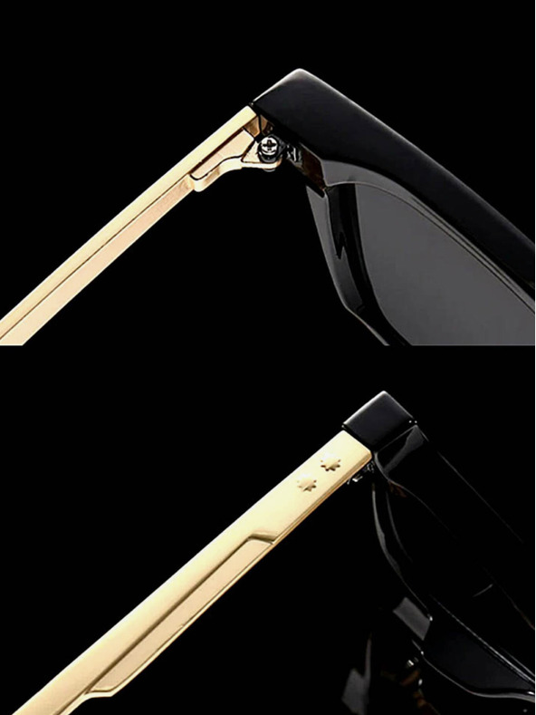 VEYREY Μαύρα πολωμένα γυαλιά ηλίου VeyRey Nerd Fowl