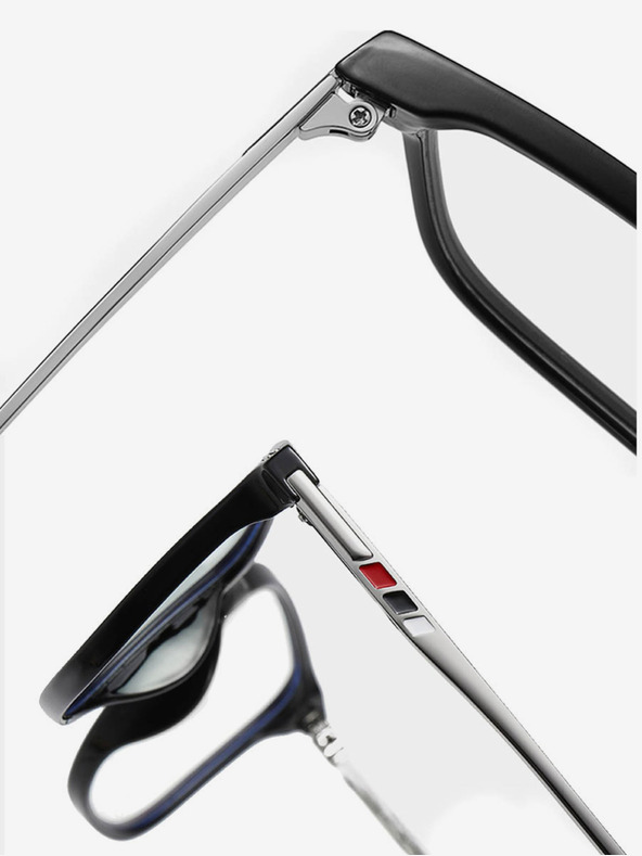 VEYREY VeyRey Ανδρικά γυαλιά ηλίου μπλοκαρίσματος μπλε φωτός Candlebees Oval Μαύρο Universal