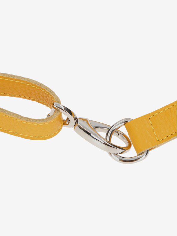 Elega Κίτρινη Γυναικεία τσάντα ΕΛΕΓΑ Cammie Leather Kidney