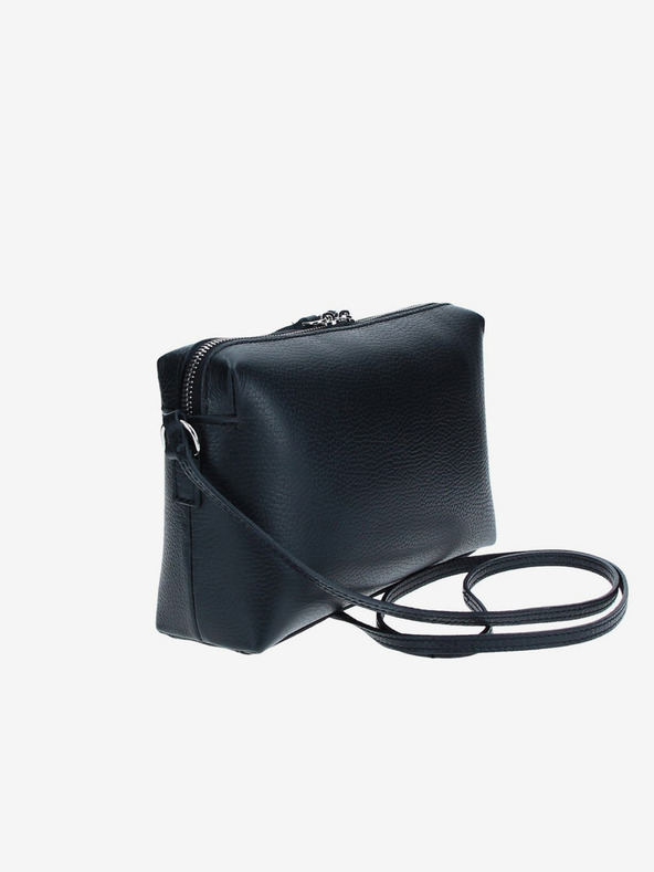 Elega Μαύρο Γυναικείο δερμάτινο Crossbody τσάντα ELEGA Hill
