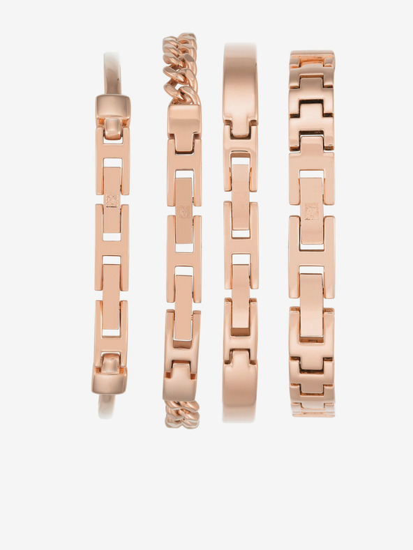 Anne Klein Σετ ρολόι και βραχιόλι Anne Klein ροζ χρυσό