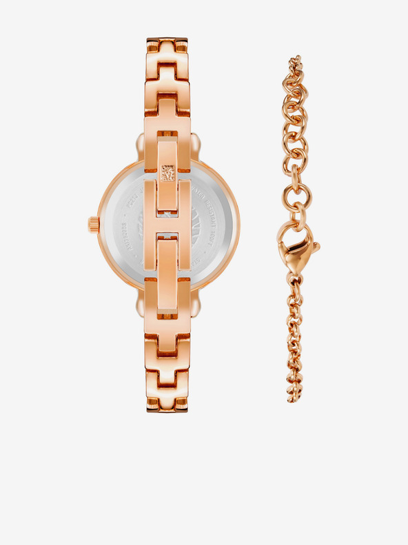 Anne Klein Σετ ρολόι και βραχιόλι Anne Klein ροζ χρυσό