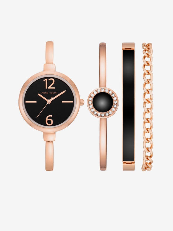Anne Klein Σετ ρολόι και βραχιόλι Anne Klein ροζ χρυσό
