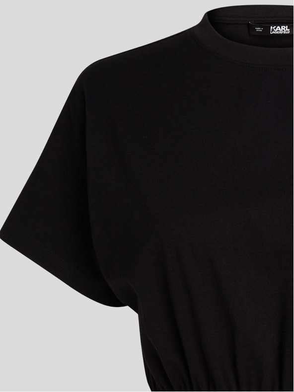 Karl Lagerfeld Μαύρο Γυναικείο φόρεμα KARL LAGERFELD Λογότυπο