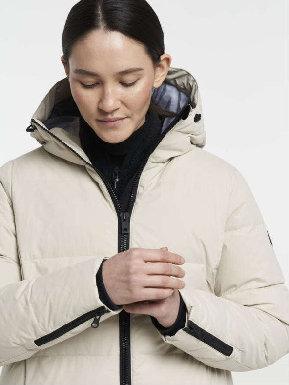 Tenson Γυναικείο χειμερινό παλτό lifestyle TENSON Shanna Down Coat W μπεζ