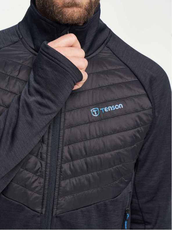 Tenson Ανδρικό λειτουργικό φούτερ με κουκούλα TENSON Touring Midlayer M μαύρο