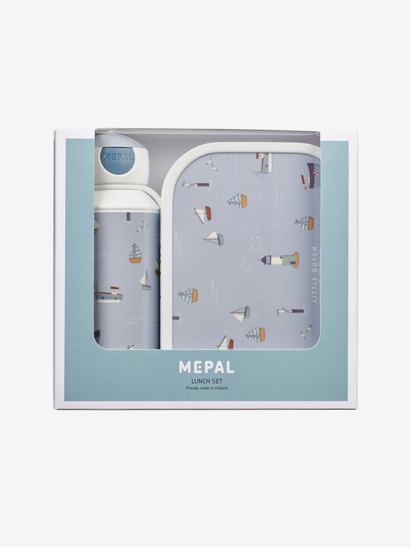 Mepal Σετ παιδικών σνακ με μοτίβο Sailor Bay σε γαλάζιο χρώμα Mepal Campus Little Dutch Sailor Bay για παιδιά