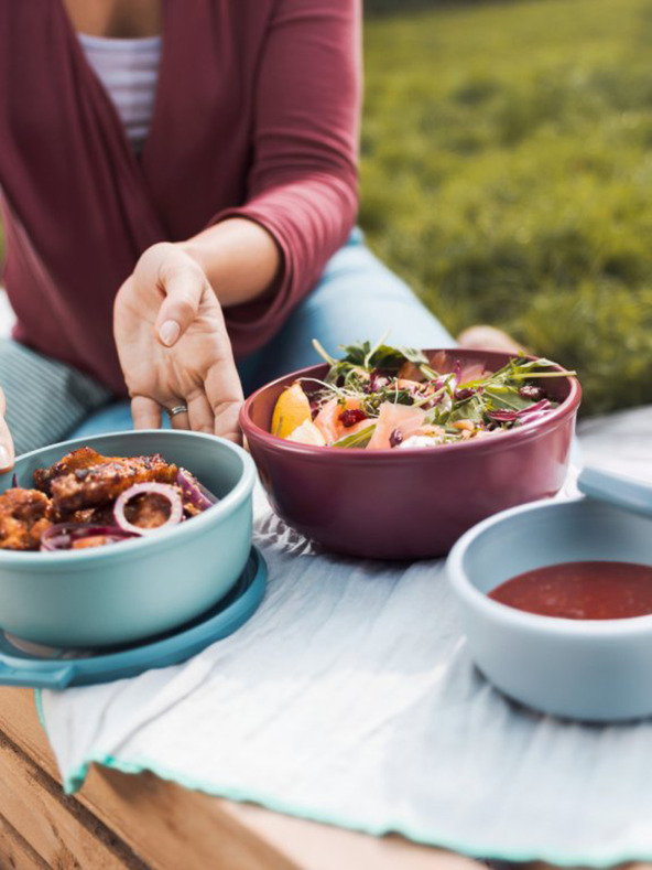 Mepal Σετ λευκών μπολ Mepal Cirqula Nordic White (3τεμ.)