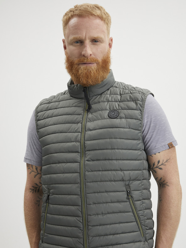 LERROS Χακί ανδρικό καπιτονέ γιλέκο LERROS