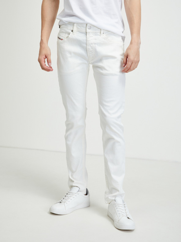 Diesel Λευκό ανδρικό τζιν στενής εφαρμογής Diesel Thommer