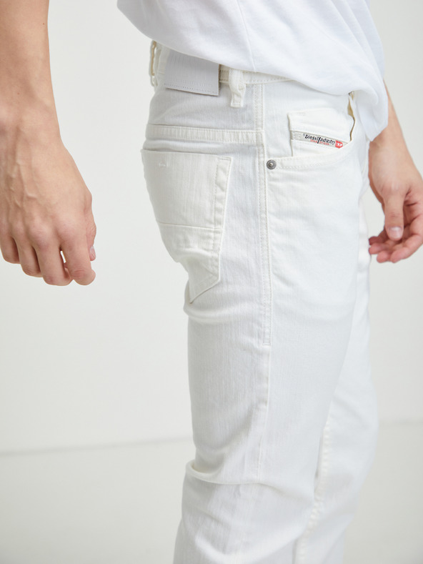 Diesel Λευκό ανδρικό τζιν στενής εφαρμογής Diesel Thommer