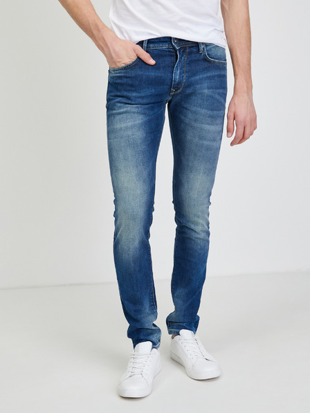Pepe Jeans Σκούρο μπλε ανδρικό τζιν στενής εφαρμογής Pepe Jeans Stanley