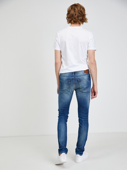 Pepe Jeans Σκούρο μπλε ανδρικό τζιν στενής εφαρμογής Pepe Jeans Stanley