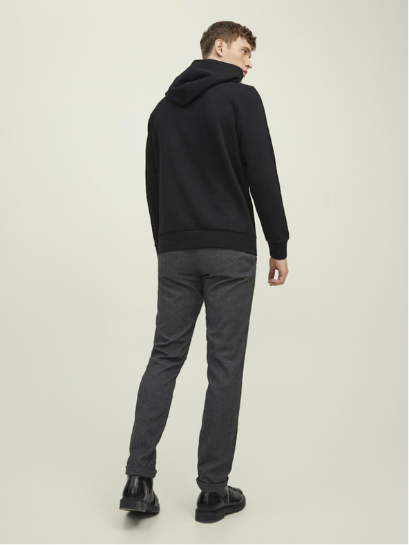 Jack & Jones Μαύρο Jack & Jones ανδρικό φούτερ με κουκούλα
