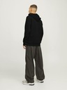 Jack & Jones Μαύρο Jack & Jones ανδρικό φούτερ με κουκούλα