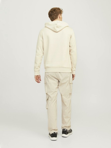 Jack & Jones Jack & Jones Ανδρικό μπεζ φούτερ με κουκούλα