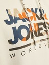 Jack & Jones Jack & Jones Ανδρικό μπεζ φούτερ με κουκούλα
