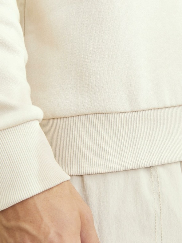 Jack & Jones Jack & Jones Ανδρικό μπεζ φούτερ με κουκούλα