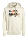 Jack & Jones Jack & Jones Ανδρικό μπεζ φούτερ με κουκούλα